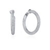Серьги Chaumet hoop earrings in white gold and diamonds(1338) №1