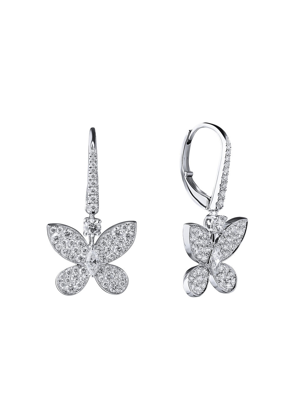 Серьги Graff Pave Butterfly Earrings GE(1342) №3