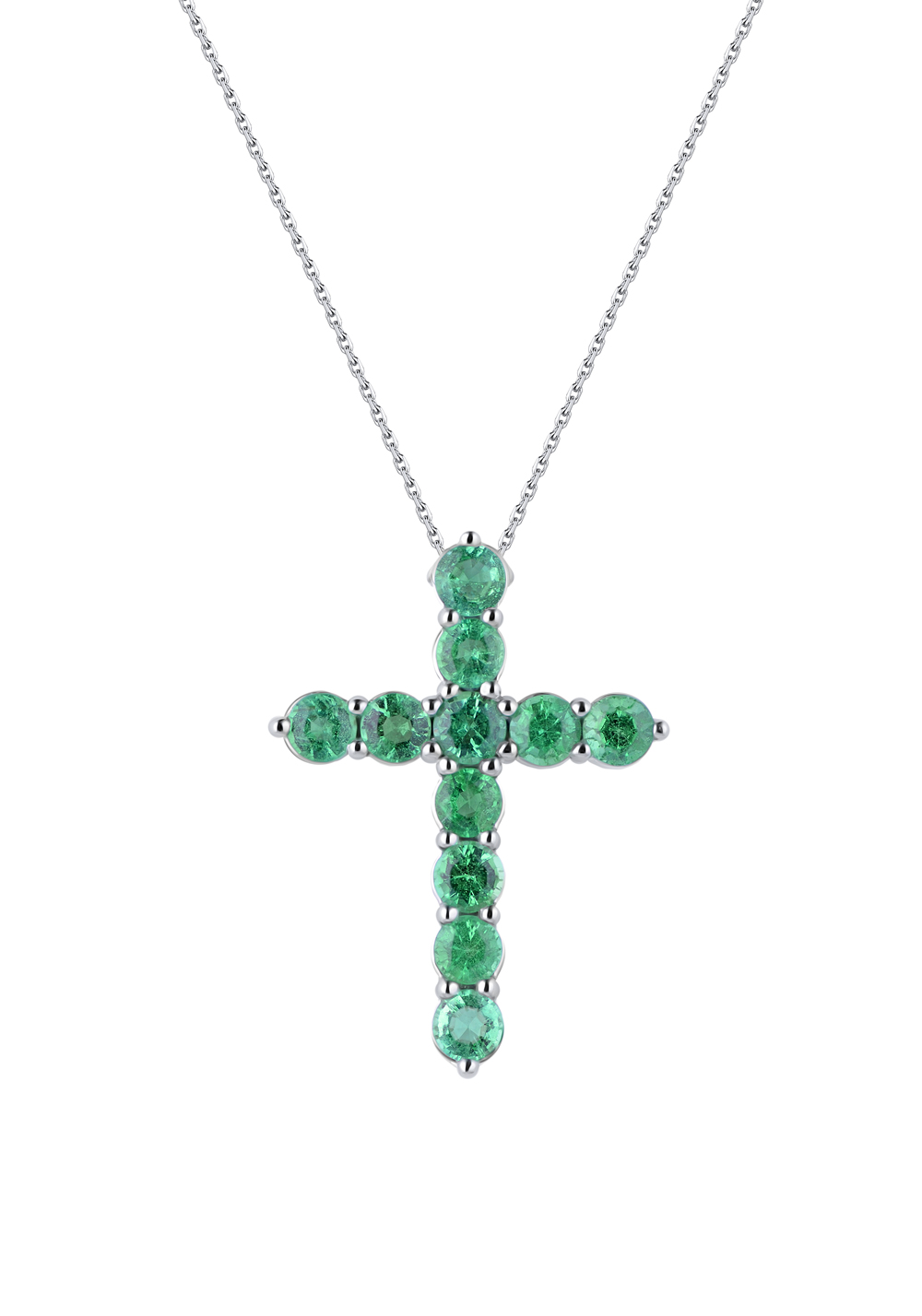 Крест Ralfdiamonds с изумрудами 1,57 ct.(1261) №2