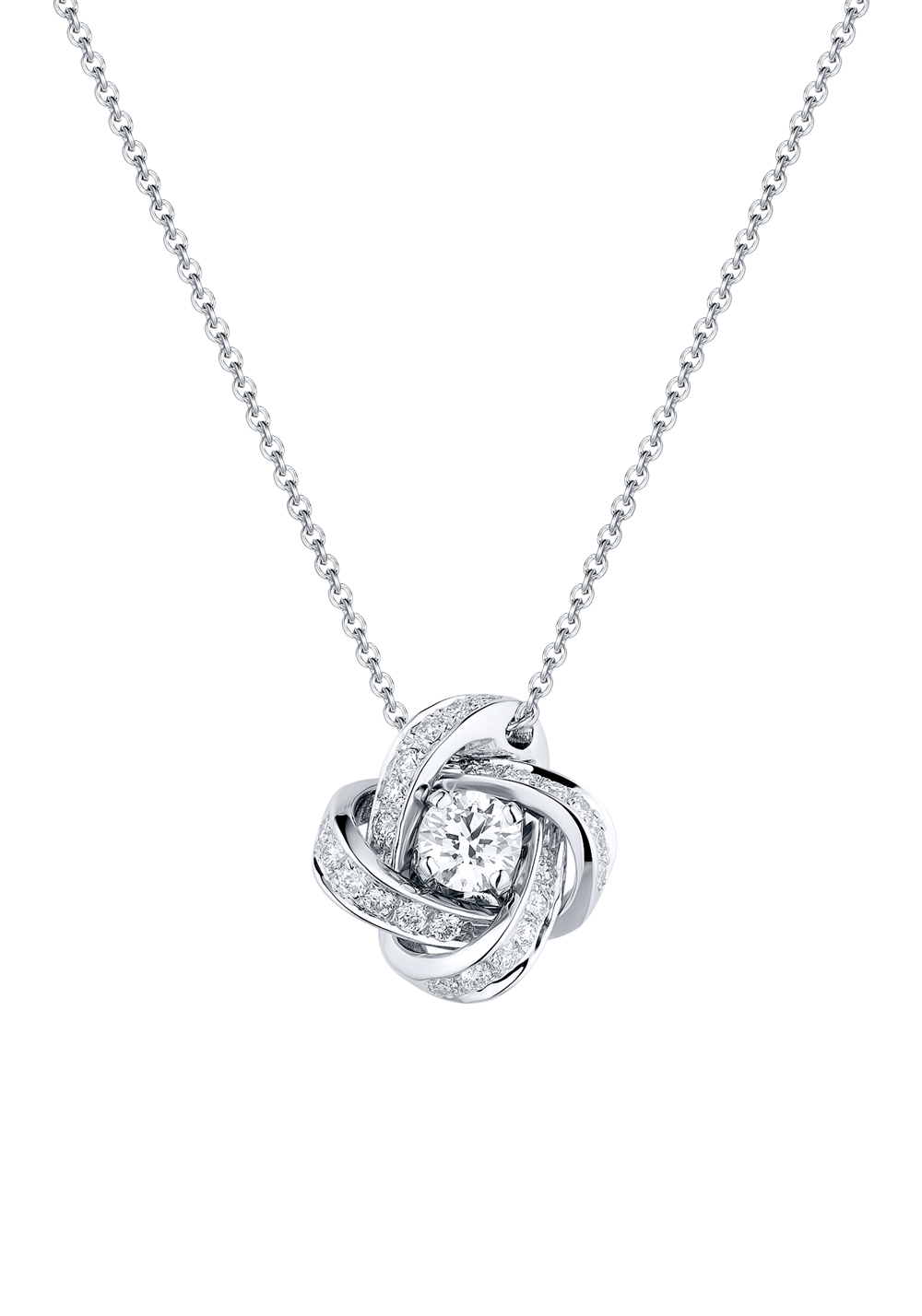 Подвеска Boucheron Pivoine White Gold Diamonds Pendant(1268) №2
