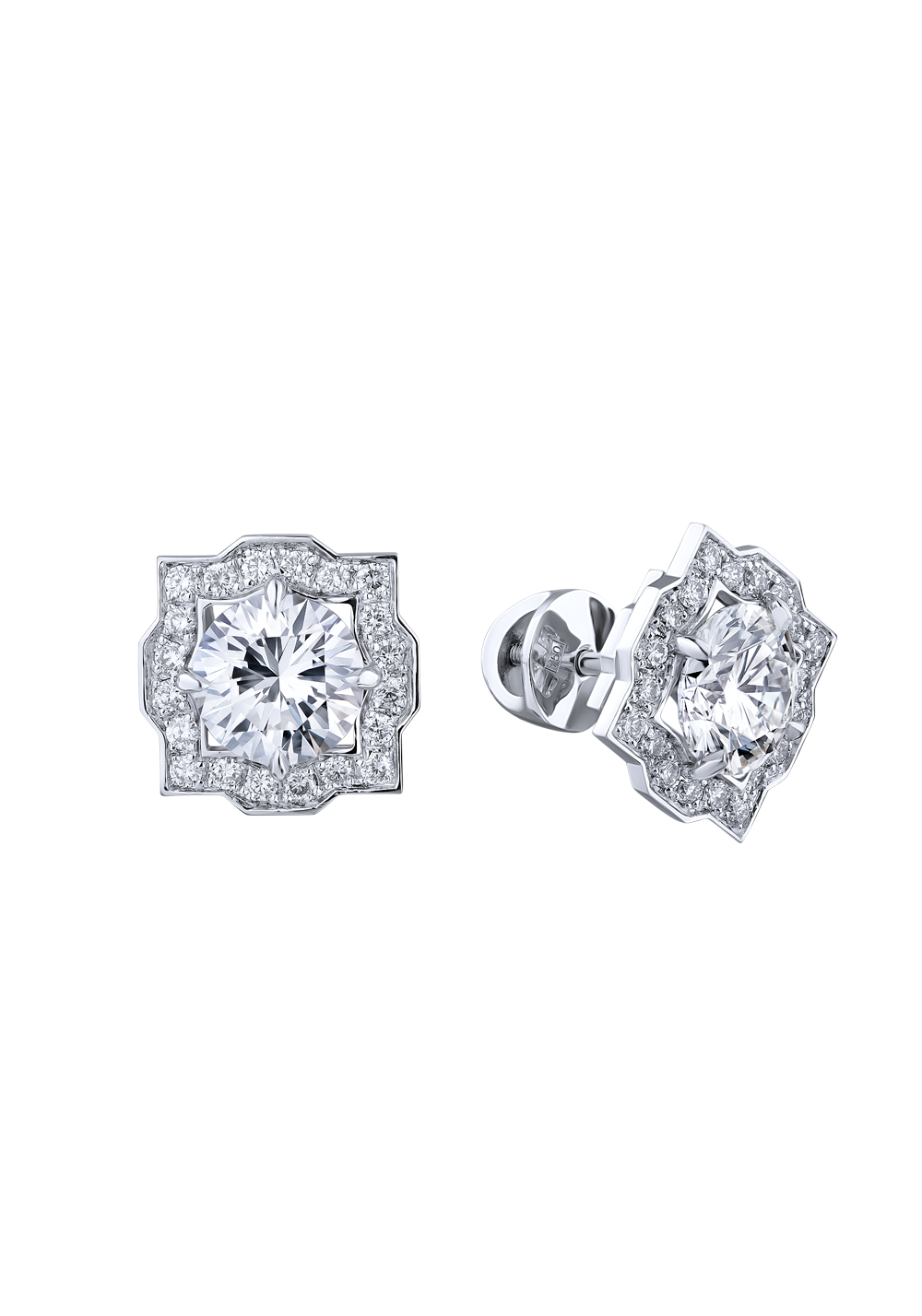 Серьги Ralfdiamonds White Gold Diamonds 1.50 J/VS1-1.50 ct J/VS1 Earrings RDE(1321) №2