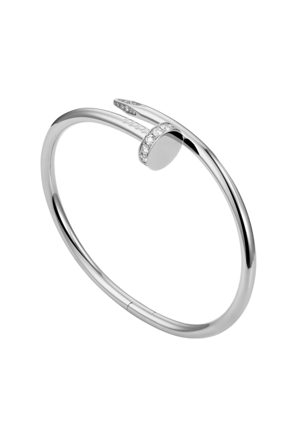 Браслет Cartier Juste In Clou White Gold Diamonds Bracelet B6048715(1200) №3