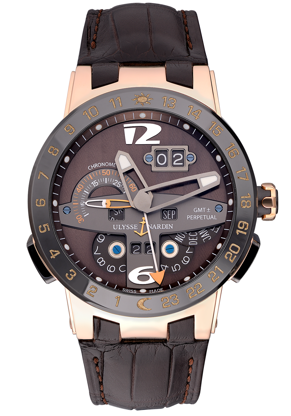 Швейцарские часы Ulysse Nardin El Toro Perpetual Calendar GMT 322-00(1601) №4