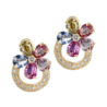 Серьги Bvlgari Multicolor Sapphire Coctail Flowers OR852806(2860) №1