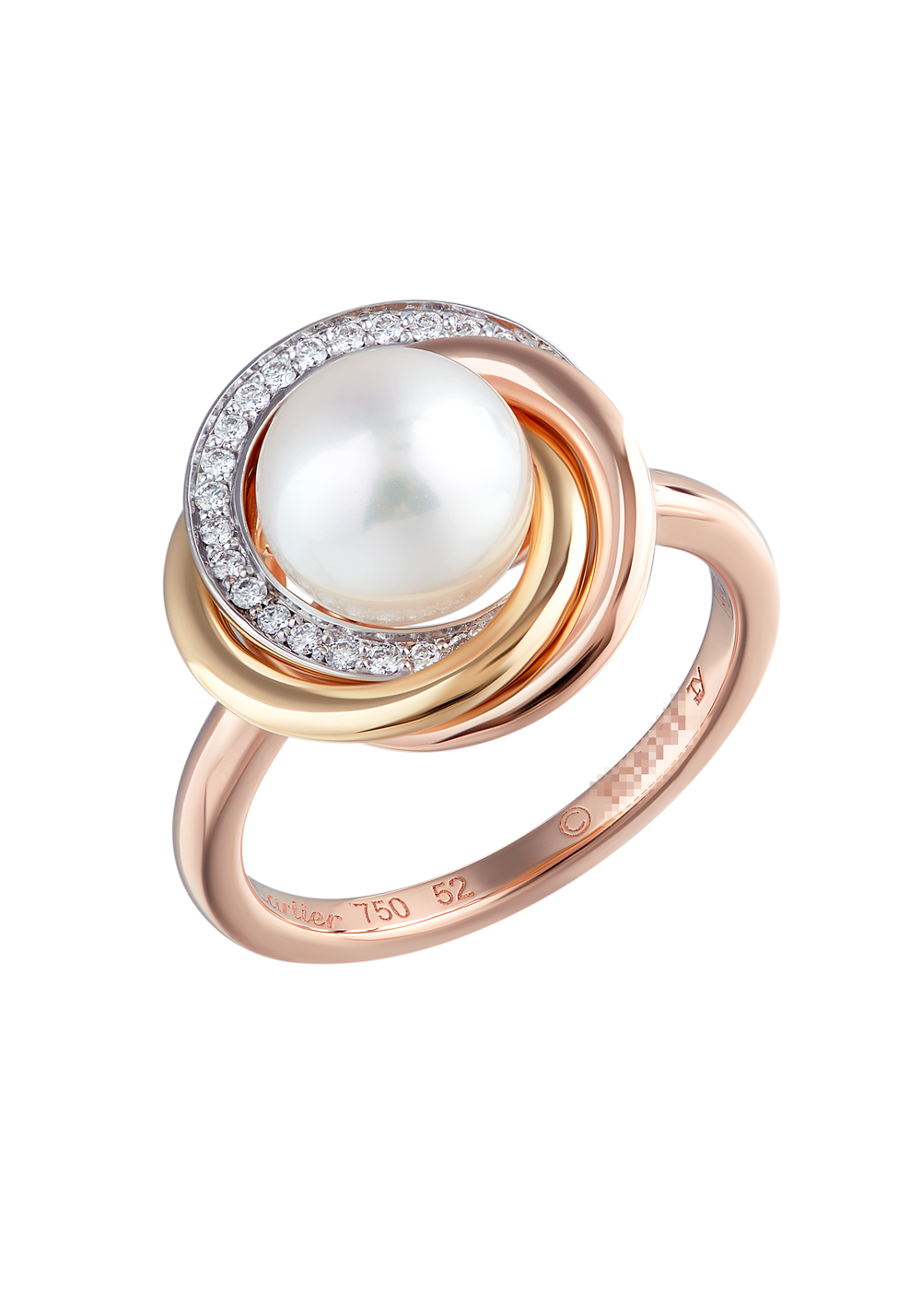 Кольцо Cartier Trinity de Pearl Diamond B4092252(4113) №2
