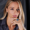 Кольцо Bvlgari Parentesi Blue Topaz Ring with Diamonds(4247) №5
