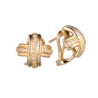  Tiffany & Co Signature Diamond Cross Earrings(6214) №1