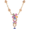 Колье Bvlgari Multicolor Sapphire Flower(6279) №1