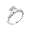  No name Кольцо с бриллиантом 2ct G/VS1 WG(6372) №1