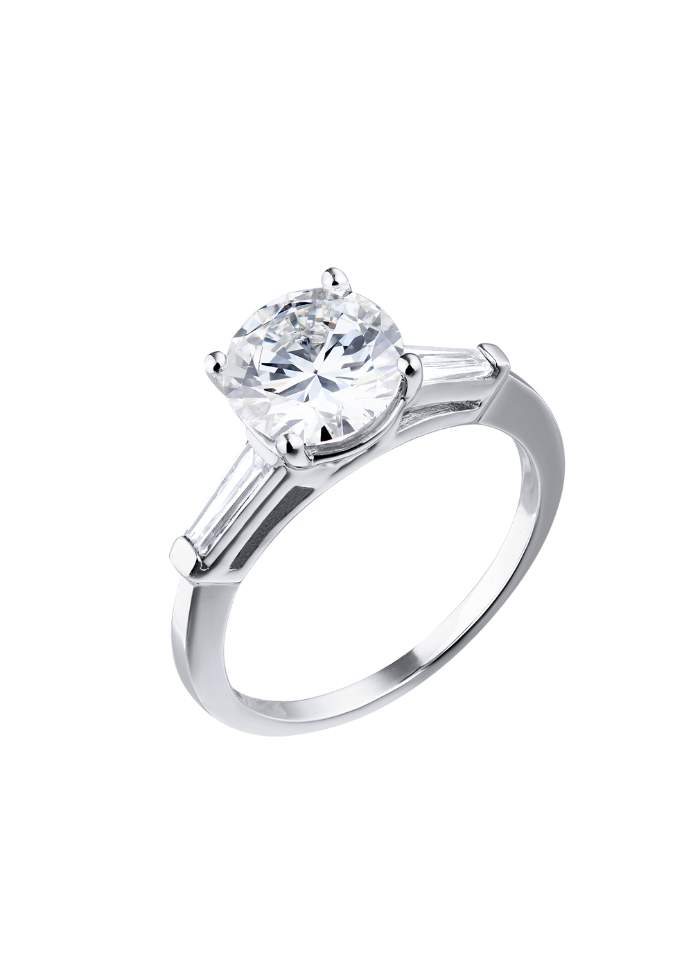  No name Кольцо с бриллиантом 2ct G/VS1 WG(6372) №3