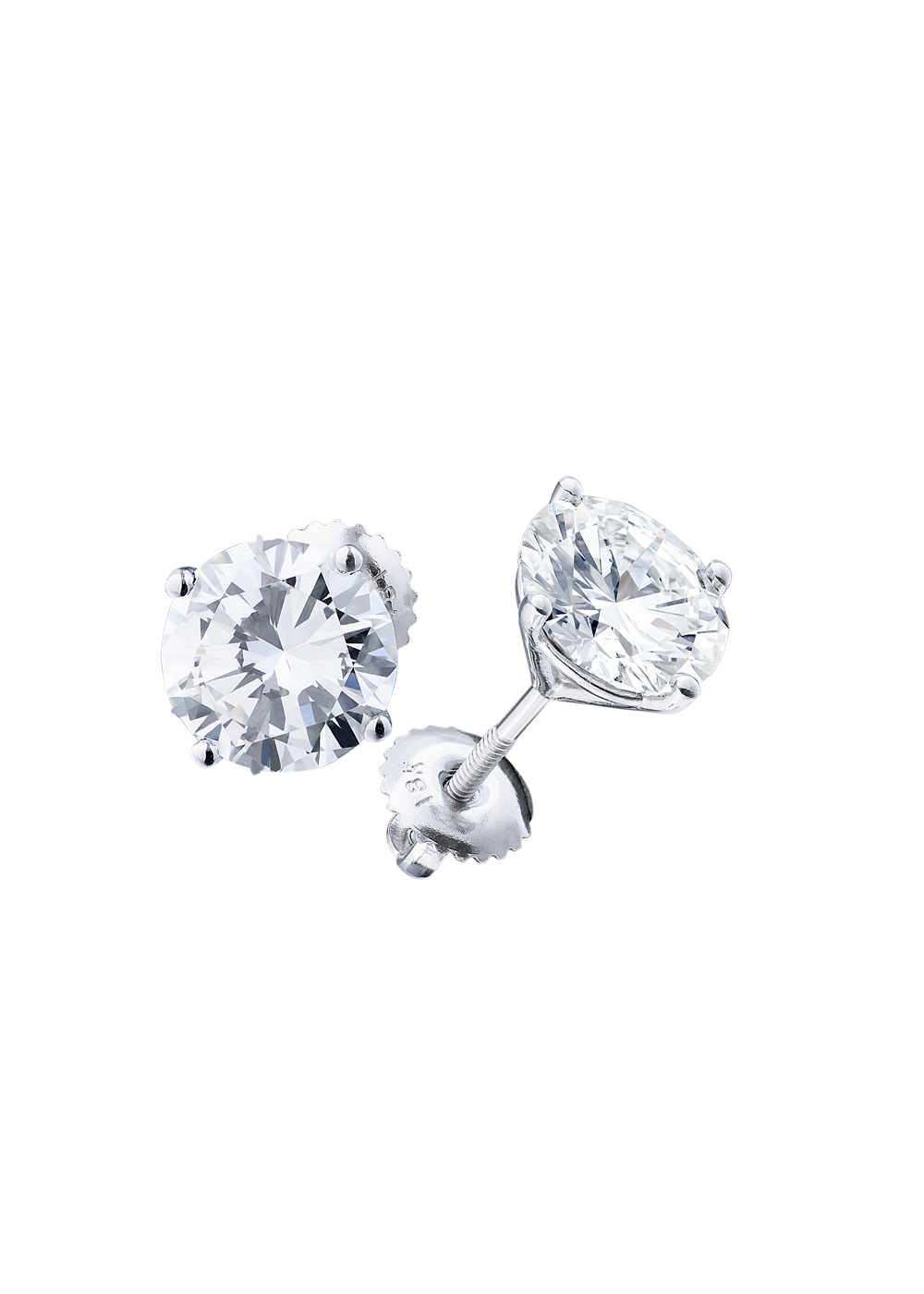  No name Серьги с бриллиантами 2ct-H/VS1; 2,01ct-H/VS1(6375) №4