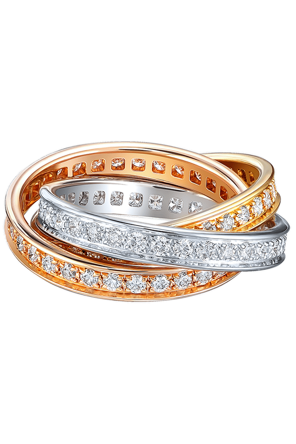 Кольцо Cartier Trinity de Ring B4075100(22289) №4