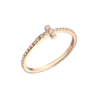 Кольцо Tiffany & Co Diamond Wire Band Ring in Rose Gold 60148851(23103) №1