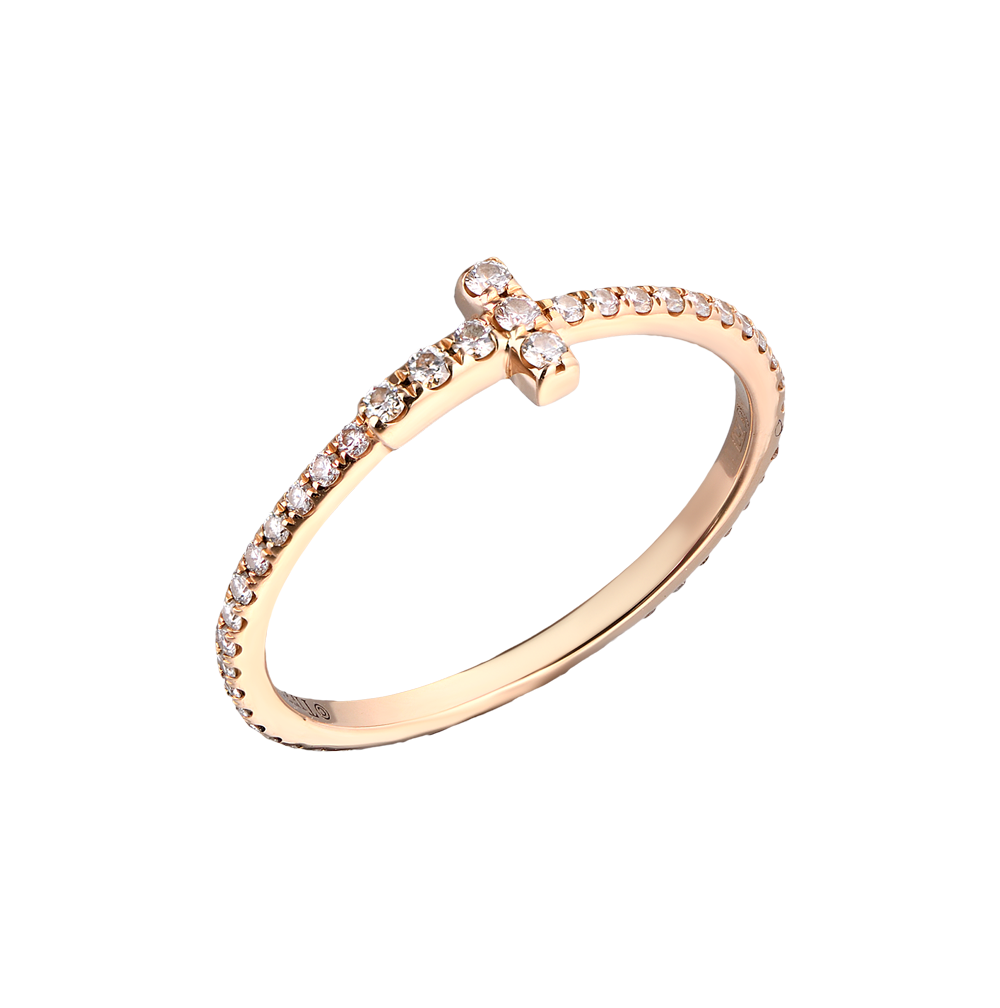 Кольцо Tiffany & Co Diamond Wire Band Ring in Rose Gold 60148851(23103) №2