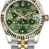 Швейцарские часы Rolex Datejust Olive Green Floral 278273(27353) №1