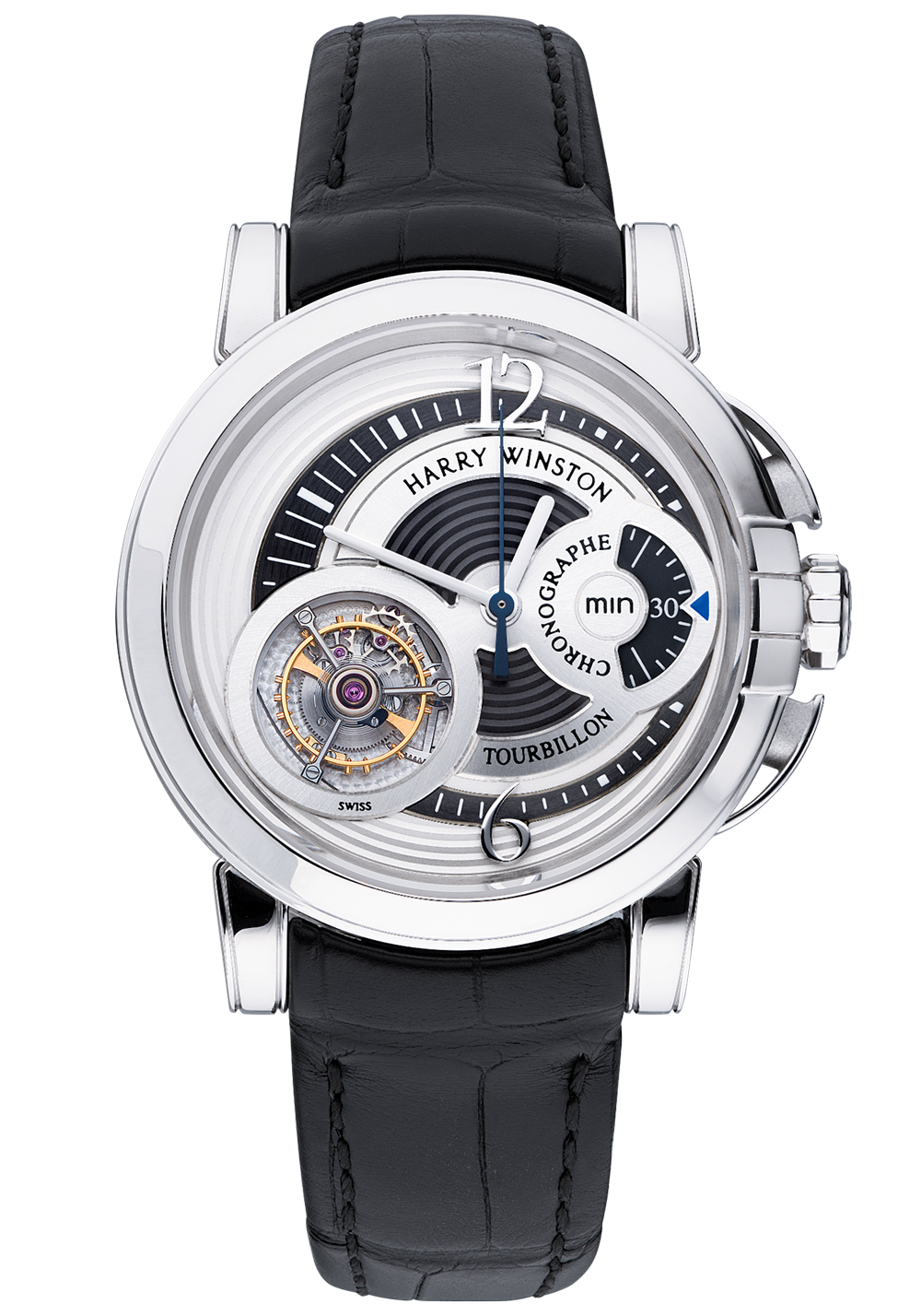 Швейцарские часы Harry Winston Midnight Chrono Tourbillon 450-MMTC42W(27247) №3