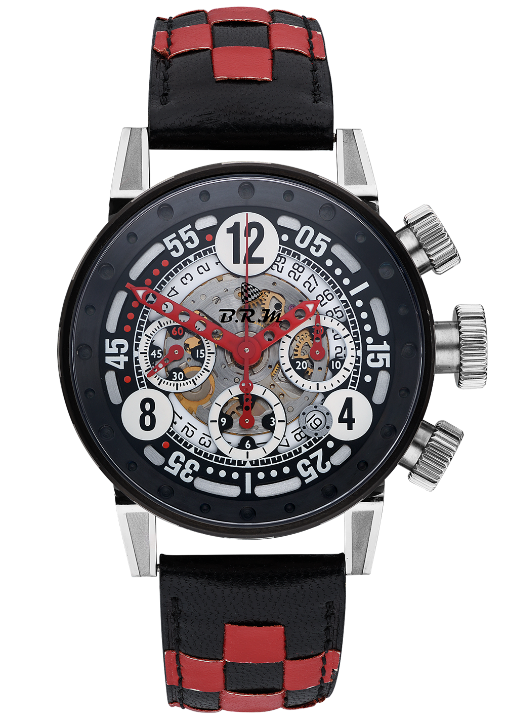 Швейцарские часы B.R.M. Racing Red Skeleton V12-44 (33039) №3
