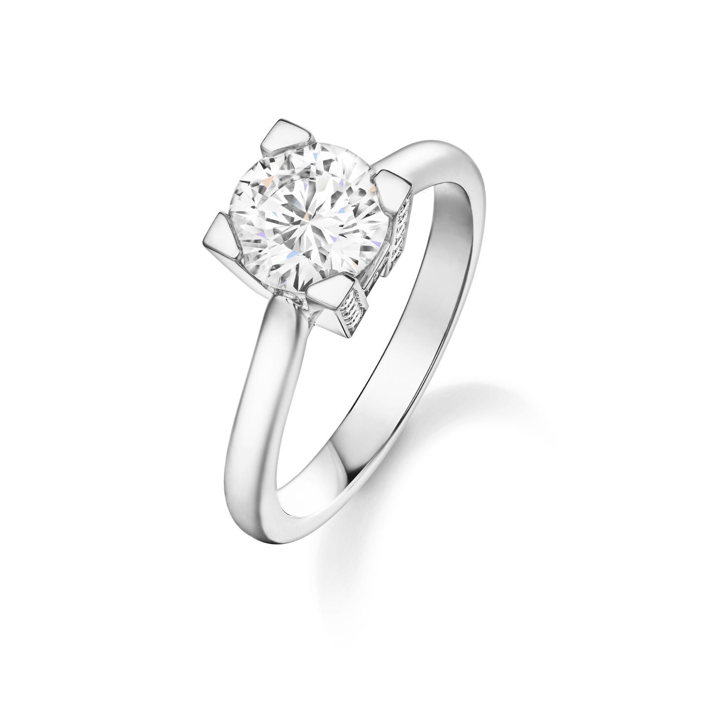 Кольцо Harry Winston Помолвочное кольцо с бриллиантом 1.01 E/VVS1 RGDPRD010HWM(40871) №7