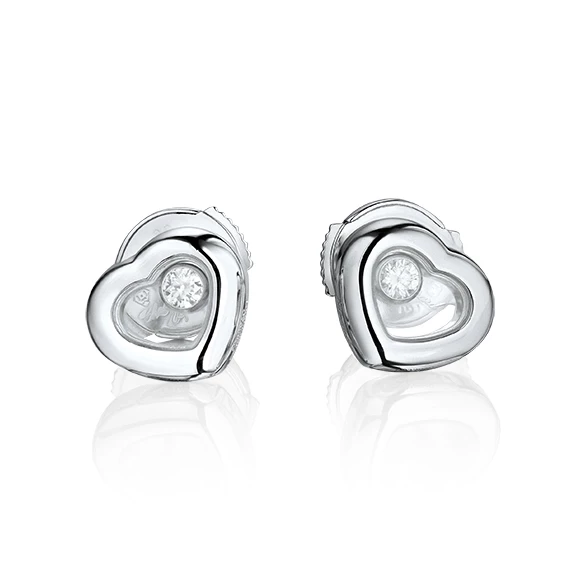 Пусеты Chopard Happy Diamonds Icons Heart 834854-1001(42695) №3