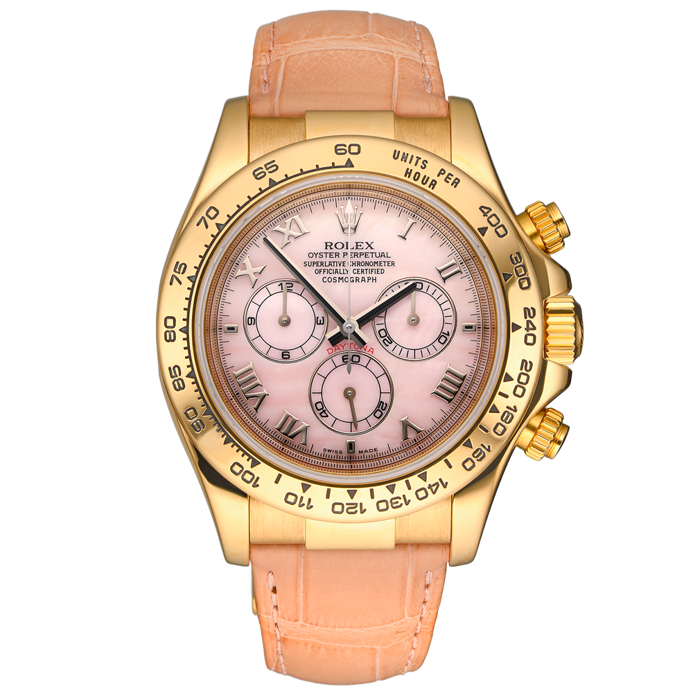 Швейцарские часы Rolex Daytona Pink Beach Style 116518(43149) №3
