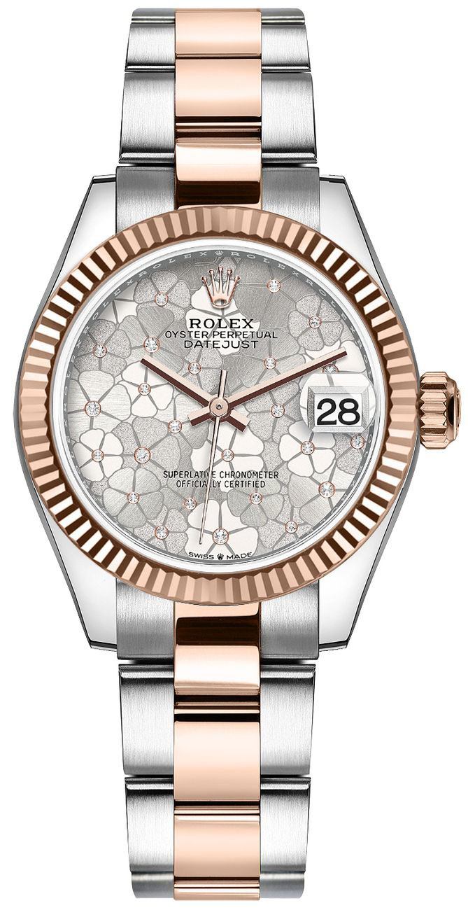 Швейцарские часы Rolex Datejust 31 Silver Floral Motif Dial 278271-0031(43091) №2