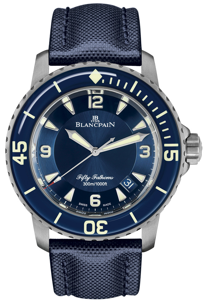 Швейцарские часы Blancpain Fifty Fathoms 5015-12B40-52A(48964) №2