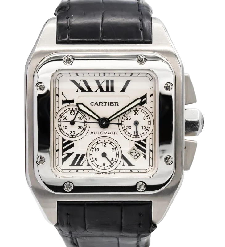 Швейцарские часы Cartier Santos XL Chronograph W20090X8 (2740)(49774) №2