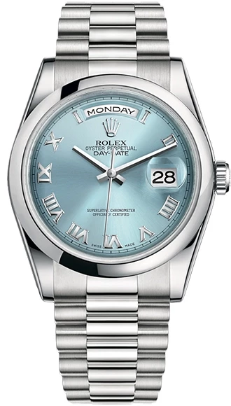 Швейцарские часы Rolex Day-Date Platinum 118206-0035(49512) №2