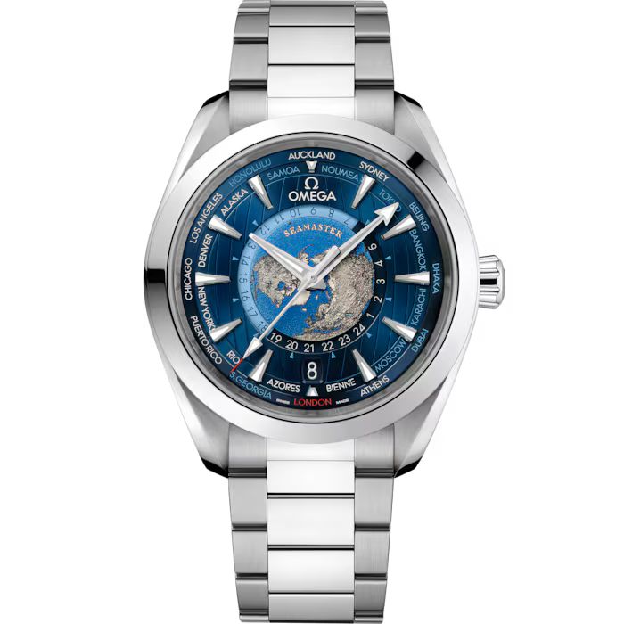 Швейцарские часы Omega Seamaster Aqua Terra Worldtimer 22010432203001(49624) №4