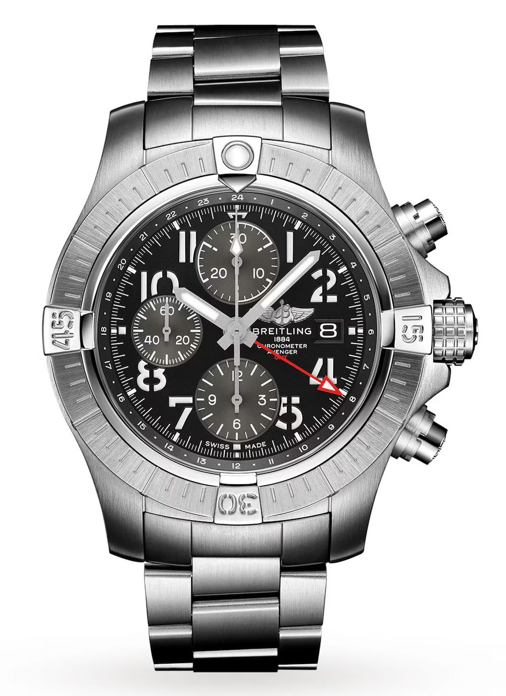 Швейцарские часы Breitling Avenger Chronograph GMT A24315101B1A1(50817) №6