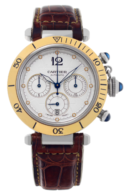 Швейцарские часы Cartier de Pasha Chronograph W31036T6 / 2113(51218) №2