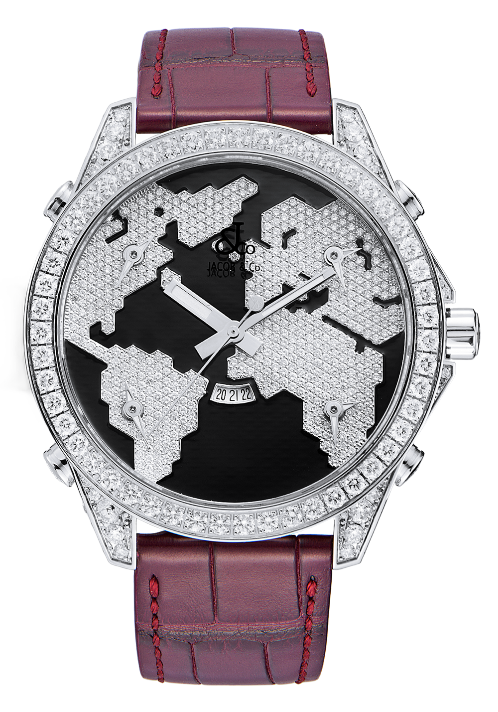 Швейцарские часы Jacob&Co Diamonds Map 5-Timezones (52057) №3