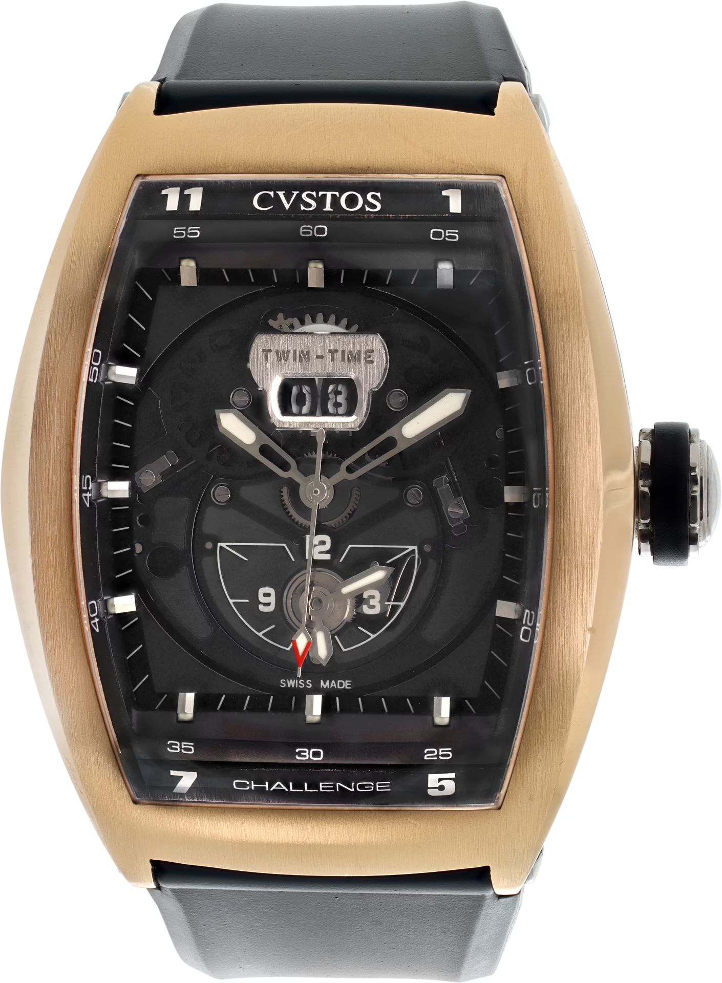 Швейцарские часы Cvstos Challenge Twin Time Automatic 80 RG(52305) №3