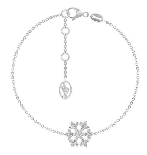 Браслет Mercury Symbols Snowflake White Gold Diamonds MB29692/WG(52125) №2