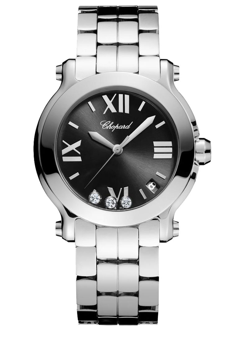 Швейцарские часы Chopard Happy Sport Black Dial 278477-3014(53164) №3