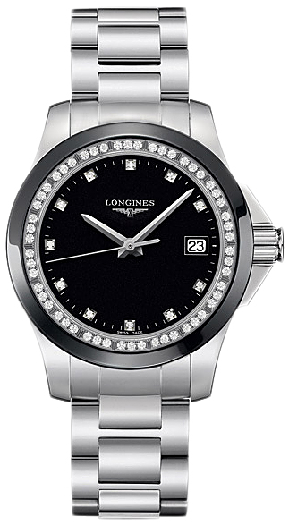 Швейцарские часы Longines Conquest Quartz Ceramic Diamonds L3.281.0.57.6(53008) №2