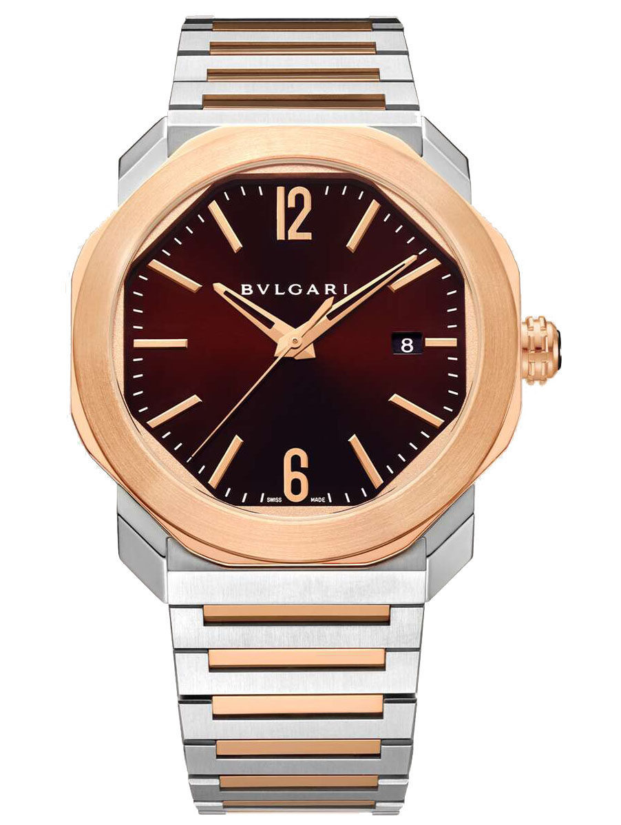 Швейцарские часы Bvlgari Octo Automatic Stell&Rose Gold Brown Dial 102854(52787) №2