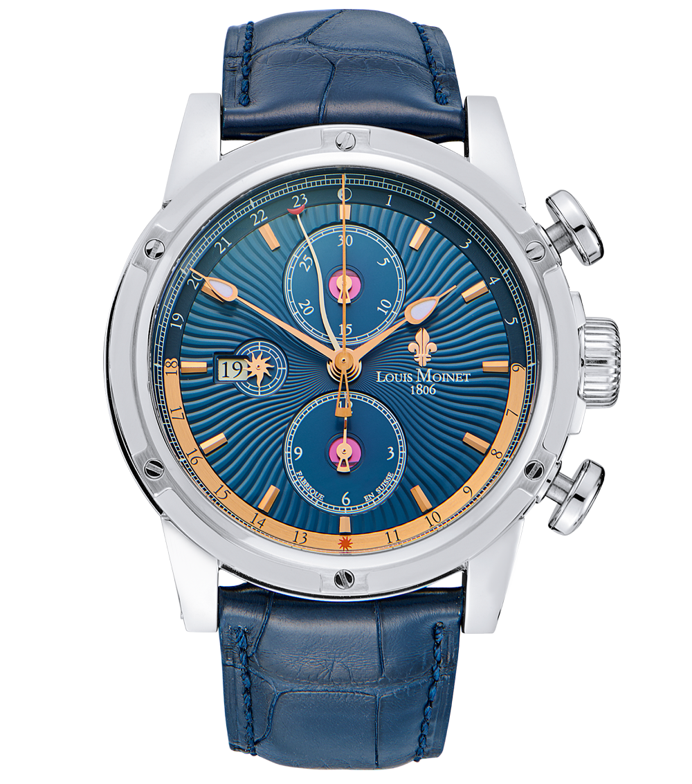 Швейцарские часы Louis Moinet Geograph Dark Blue Limited Edition LM-24.10.62(53750) №3