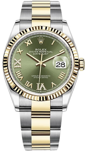 Швейцарские часы Rolex  Datejust 36 mm Oystersteel and Yellow 126233-0026(54016) №2