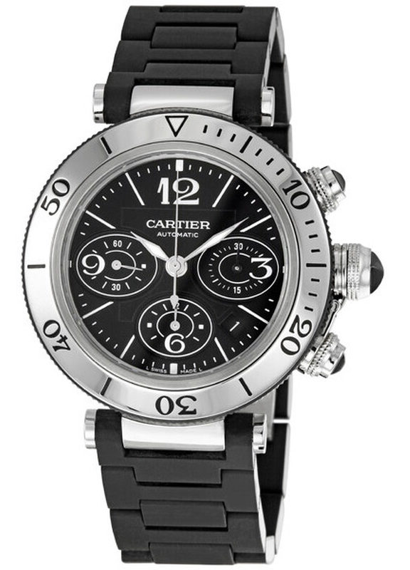 Швейцарские часы Cartier Pasha Seatimer Chronograph W31088U2 (2995)(54298) №4