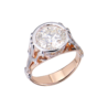 Кольцо No name 6,78 ct K/SI1 Round Cut Diamond & Rose & White Gold(49597) №1