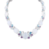 Колье Oro Vitchenza Jewellery Louna Stone & Diamonds & Multigemstone & White Gold(37197) №1