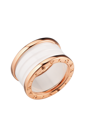 Кольцо Bvlgari B.Zero1 White Ceramic Four-Band (Size 61) 345830(55265) №2