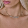 Колье Chanel Ruban Short Necklace White Gold Diamonds J12819(51431) №3