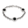 Браслет Bvlgari Bulgari Reversible White Gold & Onyx 3 Circle 319396(54543) №1