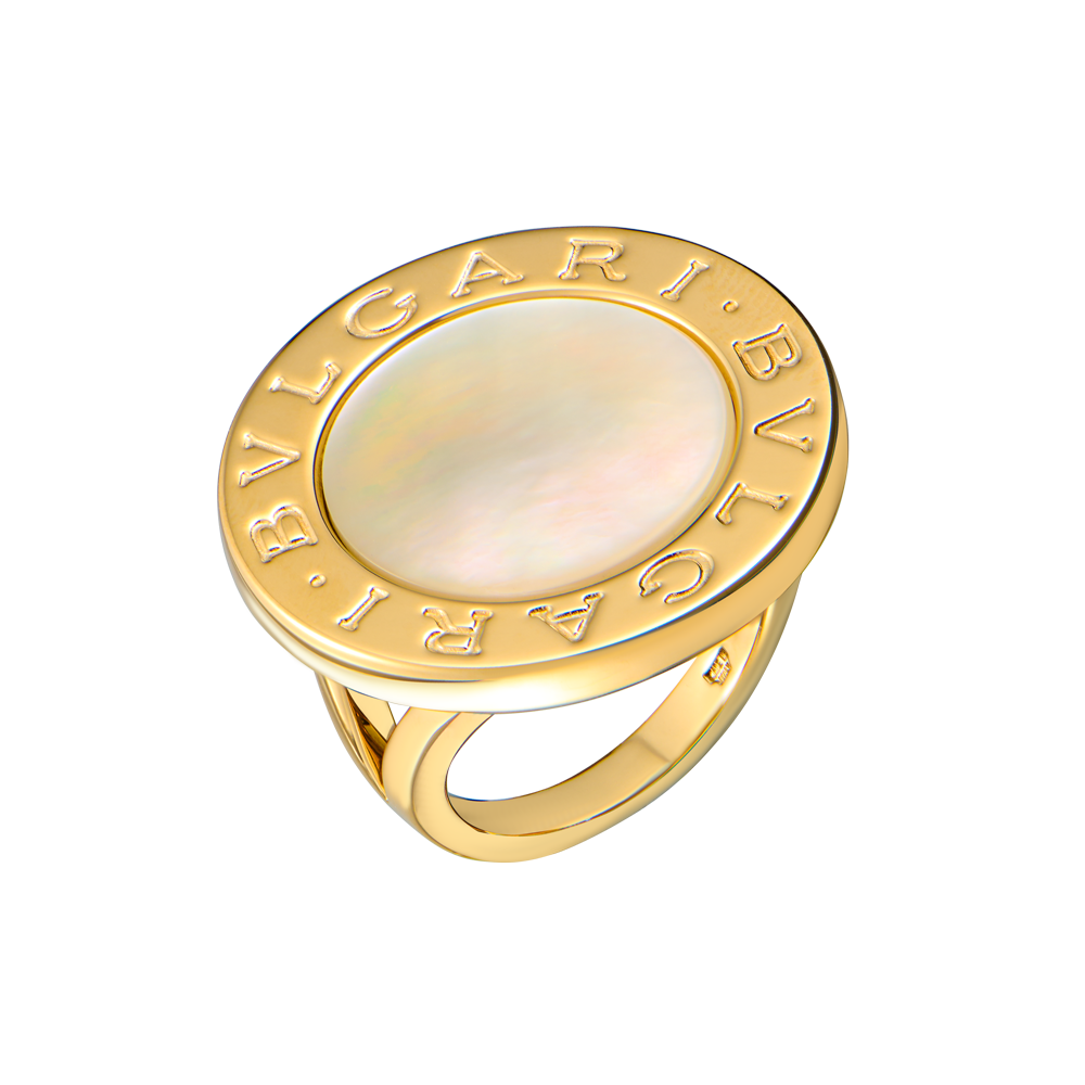 Кольцо Bvlgari Mother of Pearl Yellow Gold(46421) №2
