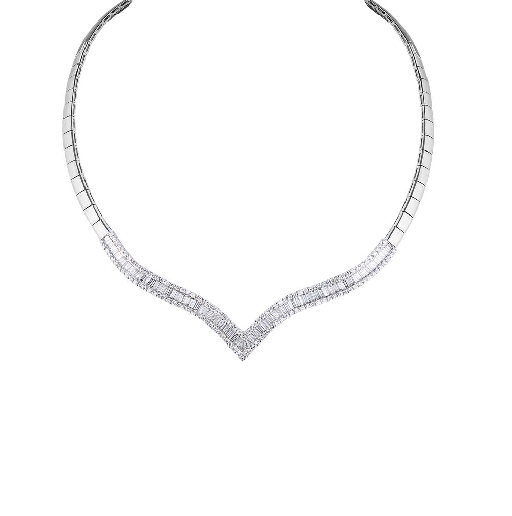 Колье No name 4,35 ct G/VS Baguette & Round Cut Diamonds(33926) №5