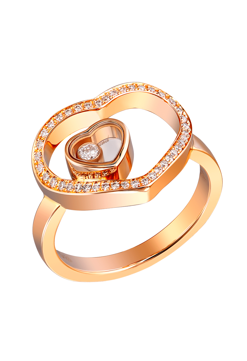 Кольцо Chopard Happy Diamonds Hearts Rose Gold 827482(50486) №2