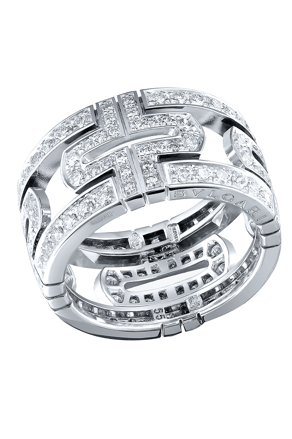 Кольцо Bvlgari Parentesi White Gold & Diamonds AN854130(49038) №2