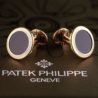 Запонки PATEK PHILIPPE Black Onyx Calatrava Cufflinks(12402) №2